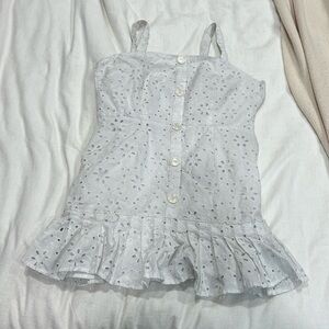 White cute eyelet dress. Limited edition Alexis for target